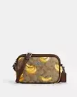 Coach Mini Jamie Camera Bag In Signature Canvas With Banana Print NWT