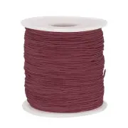 Elastic Cord Stretchy String 0.8mm 109 Yards Dark Brown for Crafts