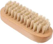 HAKIDZEL 1Pc Wood Color Fingernail Brush Flexible Bristles Manicure Tool for Easy Dust Cleaning Lightweight and Comfortable Grip Nail Dust Brush for Home Salon Use