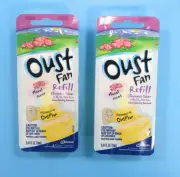 OUST FLORAL SCENTED OIL FAN Refill Floral Scent NEW - Set of 2