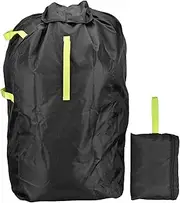 Pangutiandi Car Seat Travel Bag Stroller Travel Bag, Transport Bag for Child Seat Gate Check Bag Great for Airplane and Storage, Black, Stroller Travel Bag with concealed drawstring