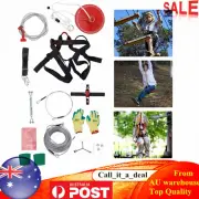 160 Feet Zip Line Kit for Adult up to 330Lb with galvanized iron Ziplin
