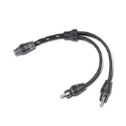 Rockford Fosgate RFITY-1F Premium RCA Y-Adapter 1 Female to 2 Male Pair