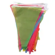 100M Flags 150pcs Banner Bunting Festival Multicolored Outdoor Pennant