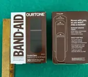 2 Boxes BandAid Ourtone Flexible Fabric Bandages 30ct. assorted Sizes B65