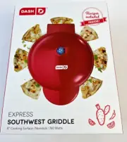 DASH 8” Express Southwest nonstick electric Round Griddle 760 watts Quesadillas