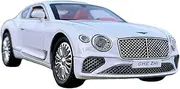 Scale Finished Model Car 1:24 for Bentley Continental GT Alloy Car Model Diecasts Simulation Metal Car Toy Collection Gift Miniature Replica Car(White)