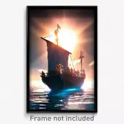 Pixel Art Poster - Beautiful Ark (8 Bit Psychedelic Trippy Video Game Print)
