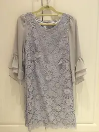 在飛比找Yahoo!奇摩拍賣優惠-Rirandture藍色花朵蕾絲洋裝