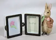 MIDWEST BEATRIX POTTER PETER RABBIT PORCELAIN MINI PICTURE FRAME HINGED BOX NEW