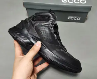 新款 ECCO biom 男 自然律動 高筒款 健步鞋 休閒鞋 ECCO戶外鞋 真皮男鞋 無鉛PU 輕便款 柔軟高彈