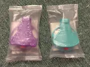 Kung Fu Panda 2 Spin Fighter Toys - lot of 2 - UNOPENED Teal and Purple