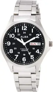 2019 SEIKO Watch ALBA Quartz Titanium Sporty Waterproof (10 ATM) Men's NEW