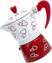 Home Mocha Pot Espresso Maker Pattern 6 Cup Capacity Drip Coffee Pot Easy to Use