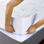 100% Water-Resistance Bamboo/350gsm Cotton Mattress Protectors Mattress Cover Mattress Topper Cover Queen King Single Double