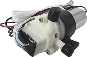 USTKWZ 370 DC two-hole self-priming water pump with water flow sensorfor drinking fountains, household water processors,environmental monitoring equipment(12v 370 Pump+sensor)
