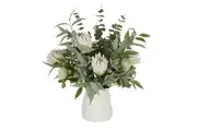 Rogue Artificial Australis Protea Banksia Eucalyptus Leaves Mix In Maliah Pot