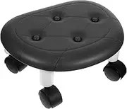 CRILSTYLEO Rolling Stool with Wheels Swivel Low Stool for Home Salon and Garage Use Lightweight Portable Design