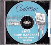 1972 Cadillac Shop Manual and Body Repair CD Calais Deville Eldorado Fleetwood (for: Cadillac)