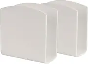 Dino74 Modern Acrylic Napkin Holder (Set of 2) - 5mm Freestanding Guest Paper Napkin Holder For Kitchen, Restaurant, Dining Table or Vanity Countertop