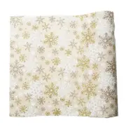 Christmas Holiday Dinning Table Runner Christmas Wedding Table Decoration 270*30cm B beige snowflake