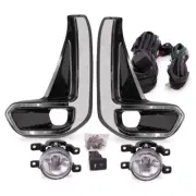 Chrome Set Kit Fog Lamps Sport Lights Fits Toyota Hilux Revo Rocco 2020 2021