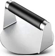 Smash Burger Press, Hamburger Smasher Tool for Griddle, Stainless Steel Ham Patt