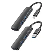 3 USB and Type C HUB Multiport Charging Adapter Expand Connectivity Supports PD