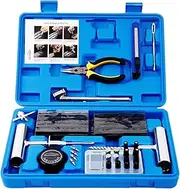 AUTOWN Tire Repair Kit - 67pcs Heavy Duty Tire Repair Tools & Tire Repair Set for Car, Motorcycle, Truck, ATV, Tractor, RV, SUV, Jeep, Trailer, Lawn Mower - 100% Life Time Guarantee