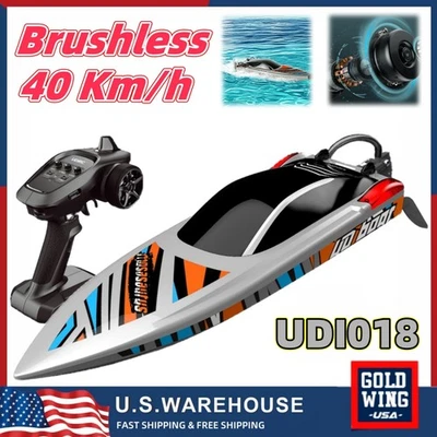 Cheerwing Brushless UDI018 RC Boat 22" Large 40Km/h High Speed w/ LED Lights New