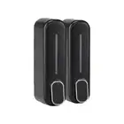 Stylish White and Black Wall Mounted Soap Dispensers for Bathing Areas