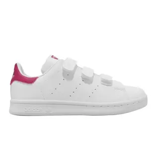 adidas 童鞋 Stan Smith CF C 中童鞋 白 粉紅 史密斯 魔鬼氈 小白鞋 基本款 愛迪達 FX7540