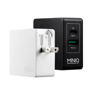 MINIQ AC-DK23T 雙孔36W快充頭 Type-C+USB 適用iPhone15 安卓 QC3.0 PD充電頭