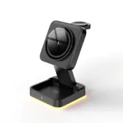 Type-c Fast Wireless Charger Stand 3 in 1 Foldable Charging Station White