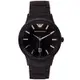 ARMANI 黑色時尚主義不鏽鋼款手錶(AR11079)-黑面/43mm