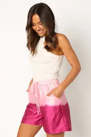 [PUP4] Wilson Dip Dye Shorts - Pink 6 pink