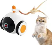 Moving Cat Ball - Kitten Toys | Smart Balls, Rolling Toy | Rechargeable Motion Activated Indoor Games, Automatic Pet Supplies for All Breeds Exercise Breed Cats Activity Play (10x9.5x11.5cm)