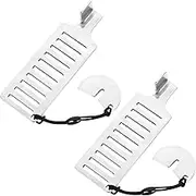 2 Pcs Portable Door Lock, Impact Resistant Stainless Steel Travel Safety Lock with Punch Free Installation, Blocking Accessories Suitable for Travel Hotel and Home Protection for Women Living Alone