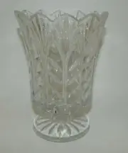 Fifth Avenue Lead Crystal Portico Hurricane Candle Lamp Vase NWT