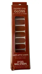 Dashing Diva GLOSS Ultra Shine Gel Palette 27 Nail Strips Pumpkin Spice GSC77