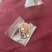 KFC Kentucky Fried Chicken Hat Lapel Pin rare Shirt Cap Bucket Colonel Sanders