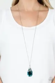 Paparazzi Jewelry Necklace - Demandingly Diva - Blue -