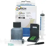 refill24 Compatible Canon PG-575 PG-575 XL Black Ink Cartridge Refill Kit with Clip and Accessories + Instructions + 50ml Ink Compatible with Pixma TS TR
