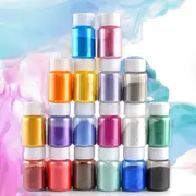 24PCS Pearl Pigment Powder for Epoxy Resin Floors Metallic Dye Mixed Color