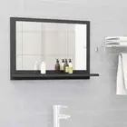 NNEVL Bathroom Mirror Grey 60cm Chipboard