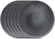 salt&pepper Hue Dinner Plates - Set of 6 - Black - Dinner Plates