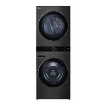 在飛比找ETMall東森購物網優惠-LG樂金WashTower19公斤AI智控黑色洗衣塔洗乾衣機