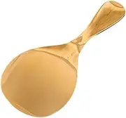 GRIRIW Copper Rice Scoop Heat Resistant Non Stick Rice Spoon Household Kitchen Tool Creative Thickened Handle for Home Cooking