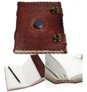 LARGE Leather Journal Writing Notebook Diary Bound Daily Notepad Gifts Girl Xmas