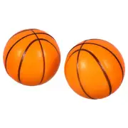 2 Pcs Basketball Cake Insert Birthday Hoop for Kids Mini Basketballs